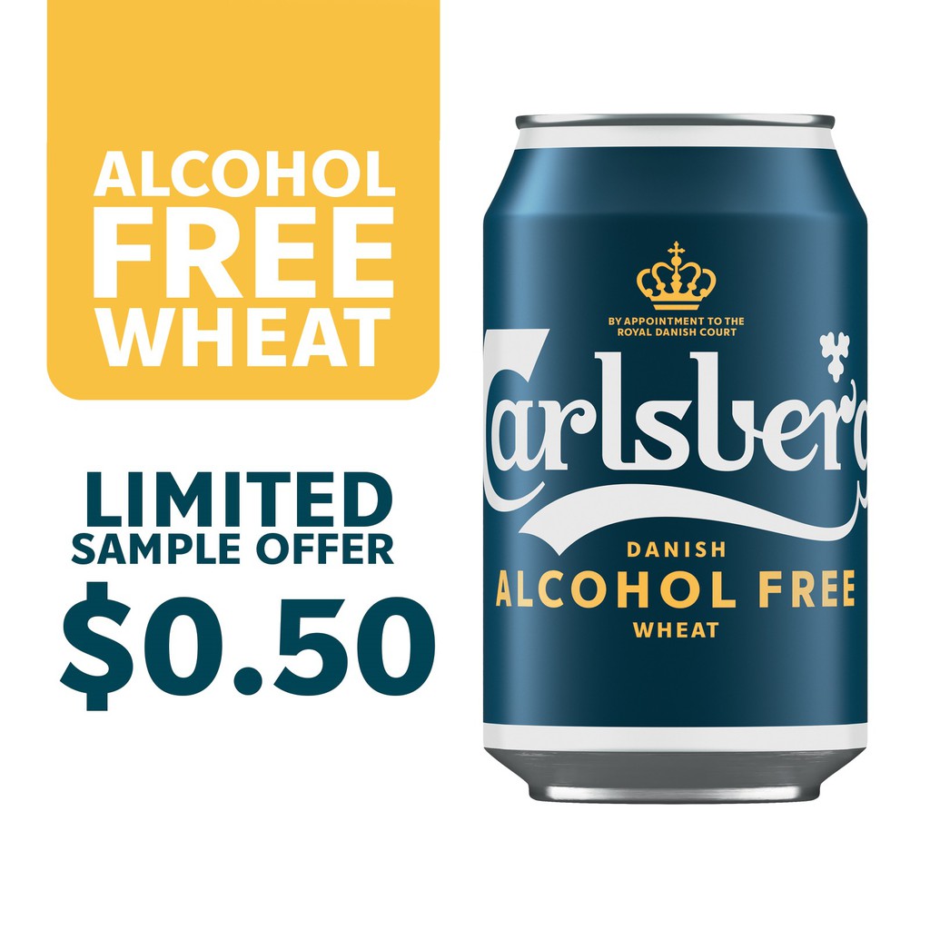 Carlsberg Alcohol Free Wheat Beer Can 330Ml [Sample 1 Per Customer