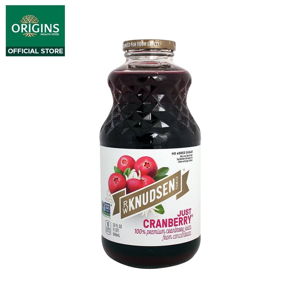 Knudsen Pure Cranberry Fruit Juice 100 Unsweetened USA (32OZ) No added