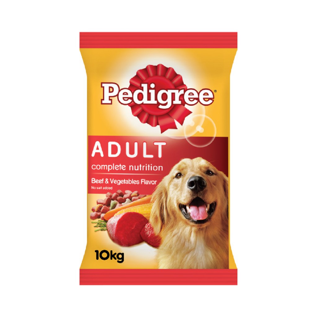 PEDIGREE® Dog Food Dry Adult Beef and Vegetable Flavour 10Kg Shopee