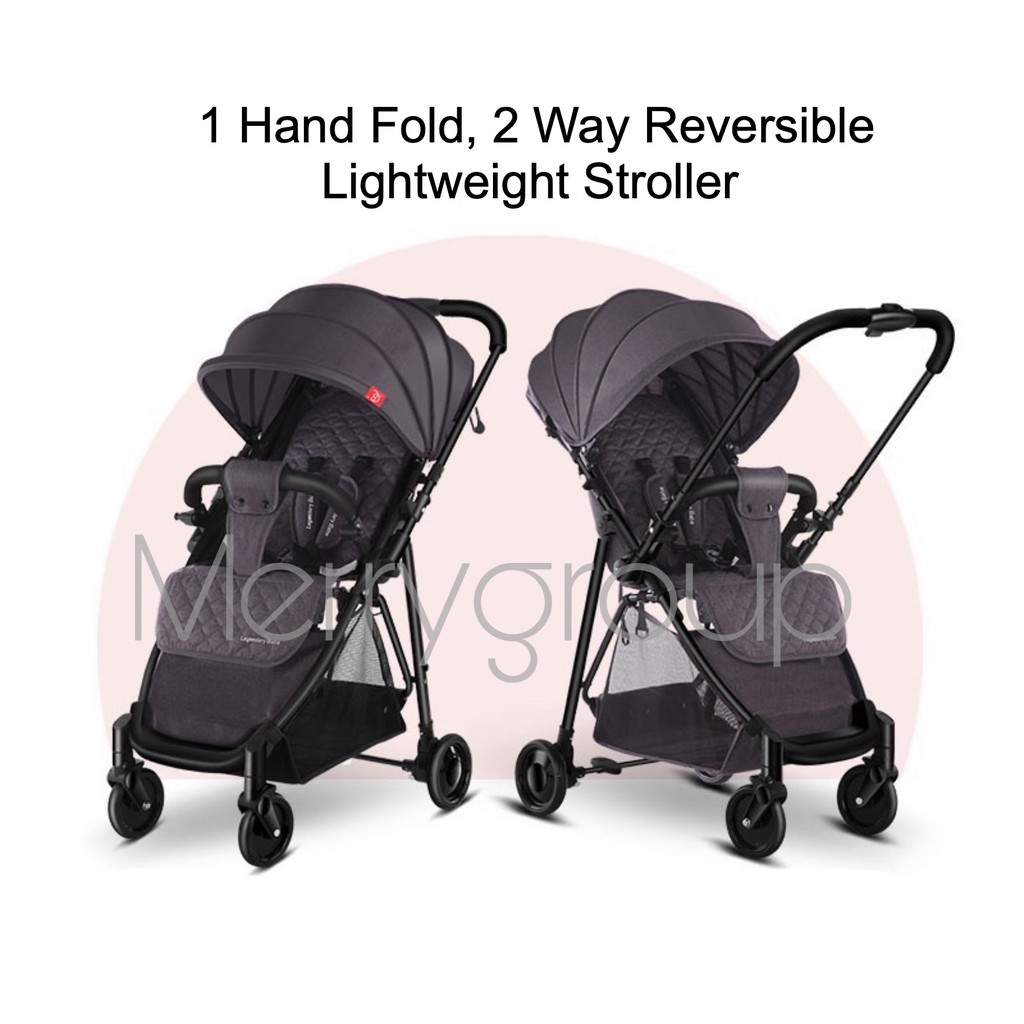 New Arrival Lightweight One Hand Fold 2 Way Reversible Baby Stroller