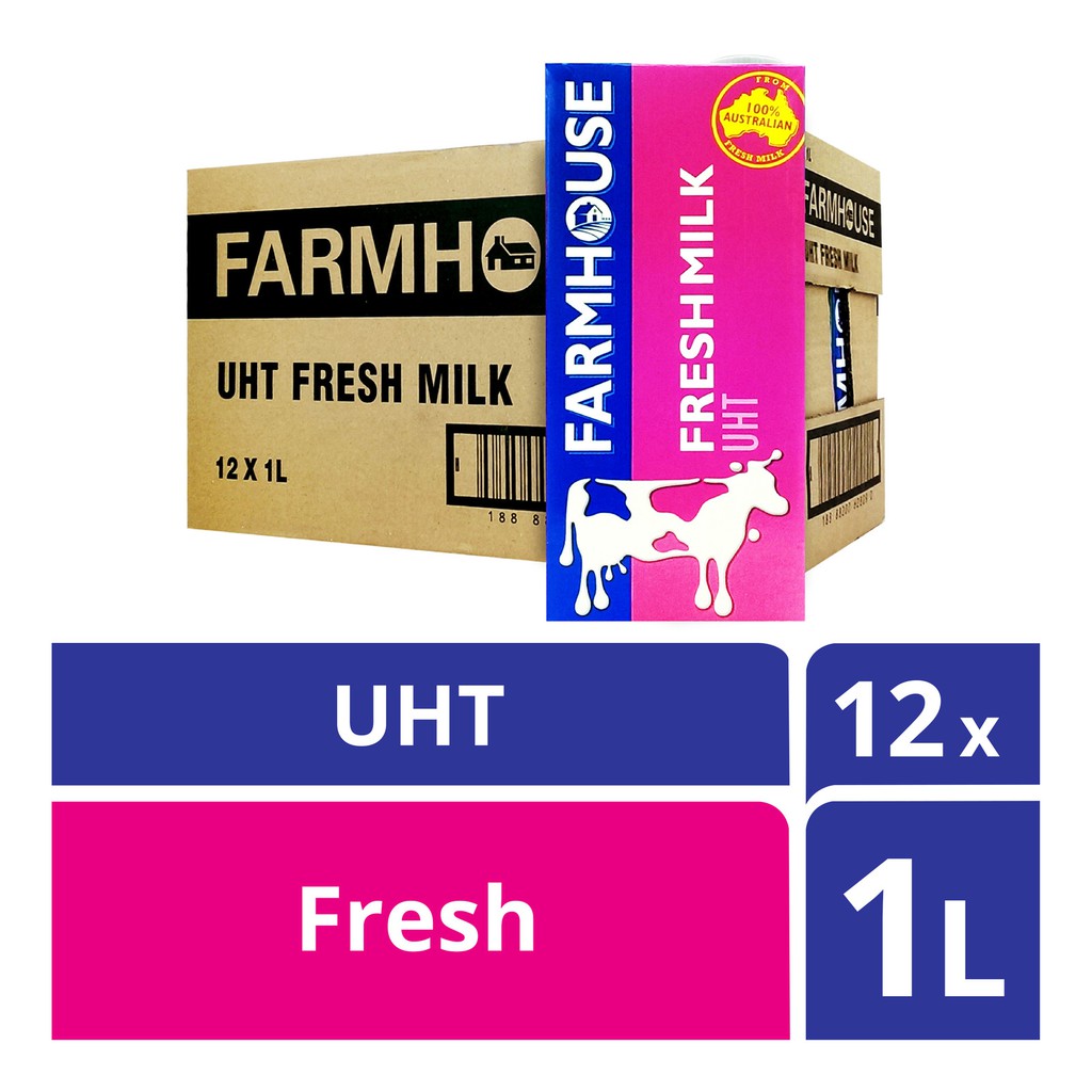 Farmhouse UHT Milk Fresh 12L Shopee Singapore