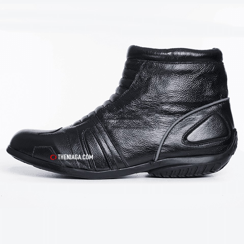 Kasut Ride Waterproof 100 Kulit Traffic Police Boots Mid