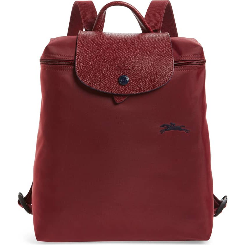 Longchamp Le Pliage Club Backpack Red with original