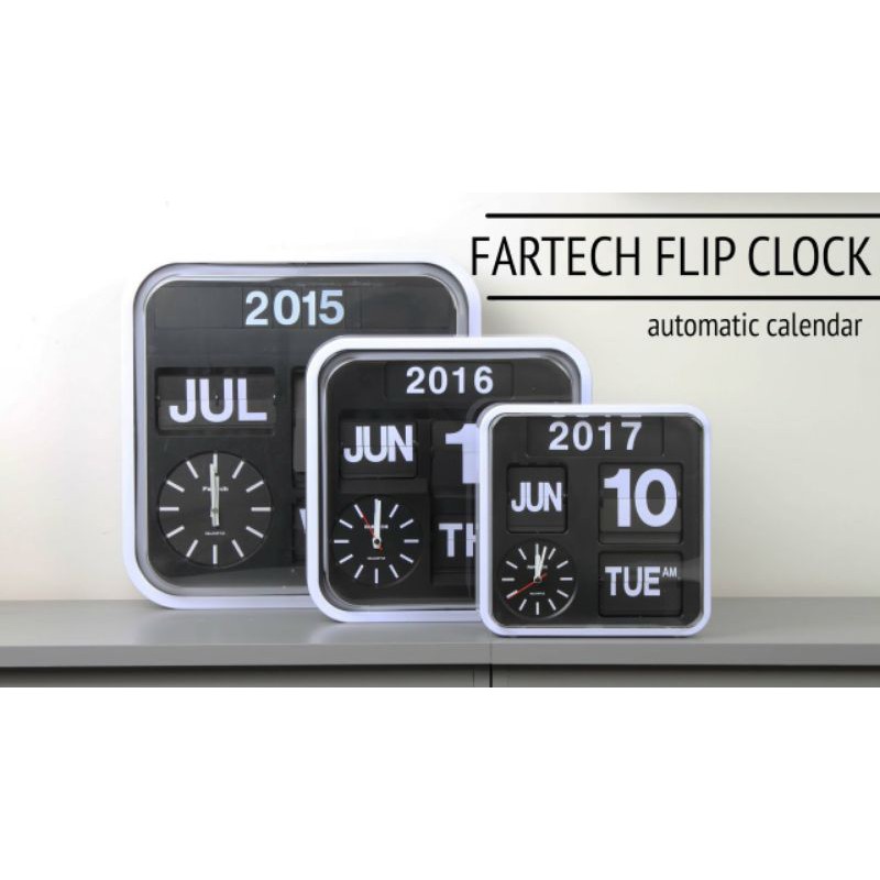 Fartech (M) Wall Flip Clock Auto Calender AD640 ( English/Chinese