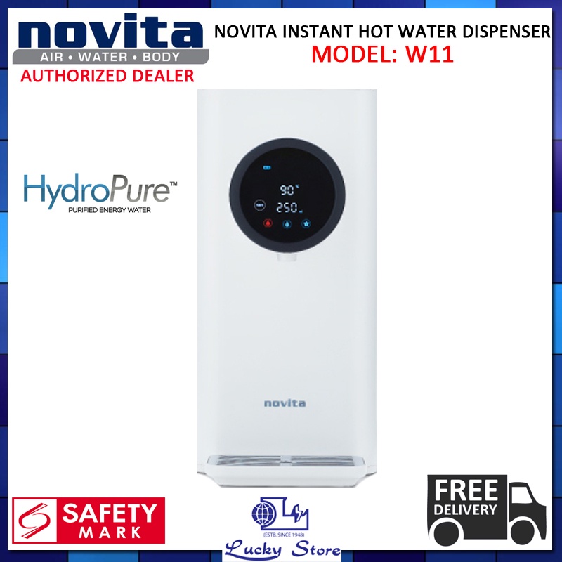 NOVITA W11 INSTANT HOT WATER DISPENSER WITH FILER, 4.6L WATER TANK