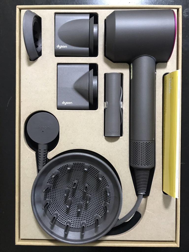 Dyson Supersonic HD03 Hair Dryer WITH STANDIron/Fuschia NEW Shopee