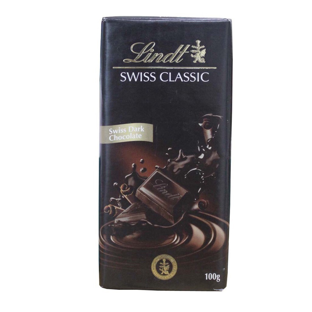 Lindt Swiss Classic Dark Chocolate 100gr Chocolate Bar Shopee Singapore