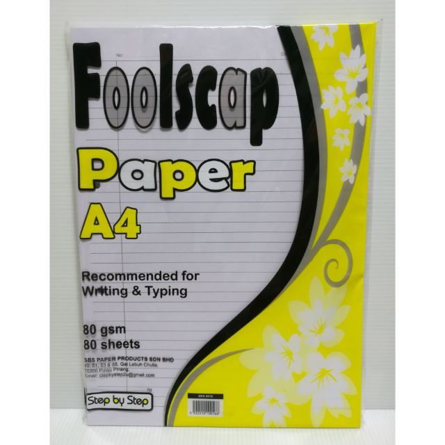 A4 EXAM/Foolscap Paper Pack 80g 80sheets normal Shopee Singapore