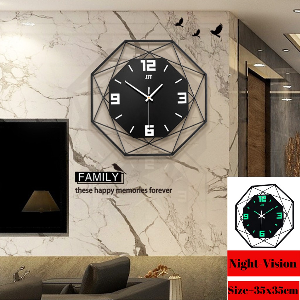 輸入市場オンラインストアWall Clocks European Charts Room Quartz Clock Silent Art Round Personality Home