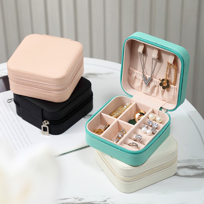 Casegrace Portable Jewelry Box Mini Travel Jewellery Storage Case