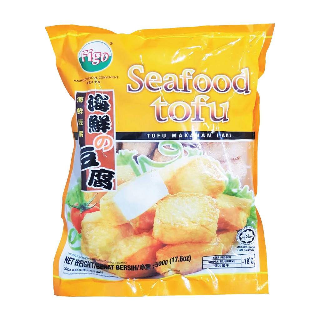 [Bundle of 2] Figo Seafood Tofu Original Cheese Flavor [500g X 2
