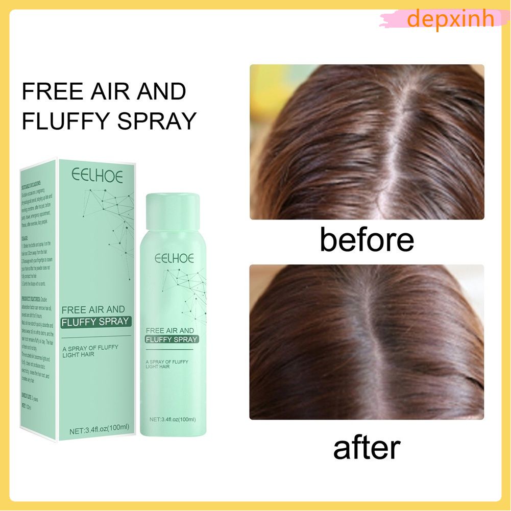 Ready stock EELHOE HairFree Wash Spray, Dry Hair Spray, 100ml freewash dry hair spray air