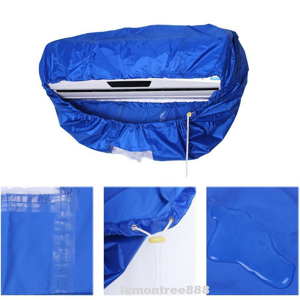 Air Conditioner Cleaning Cover Dust Wash Waterproof Bag Pulltype