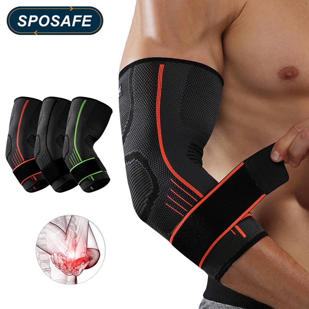 elbow support pads for Weightlifting Compression Adjustable Support