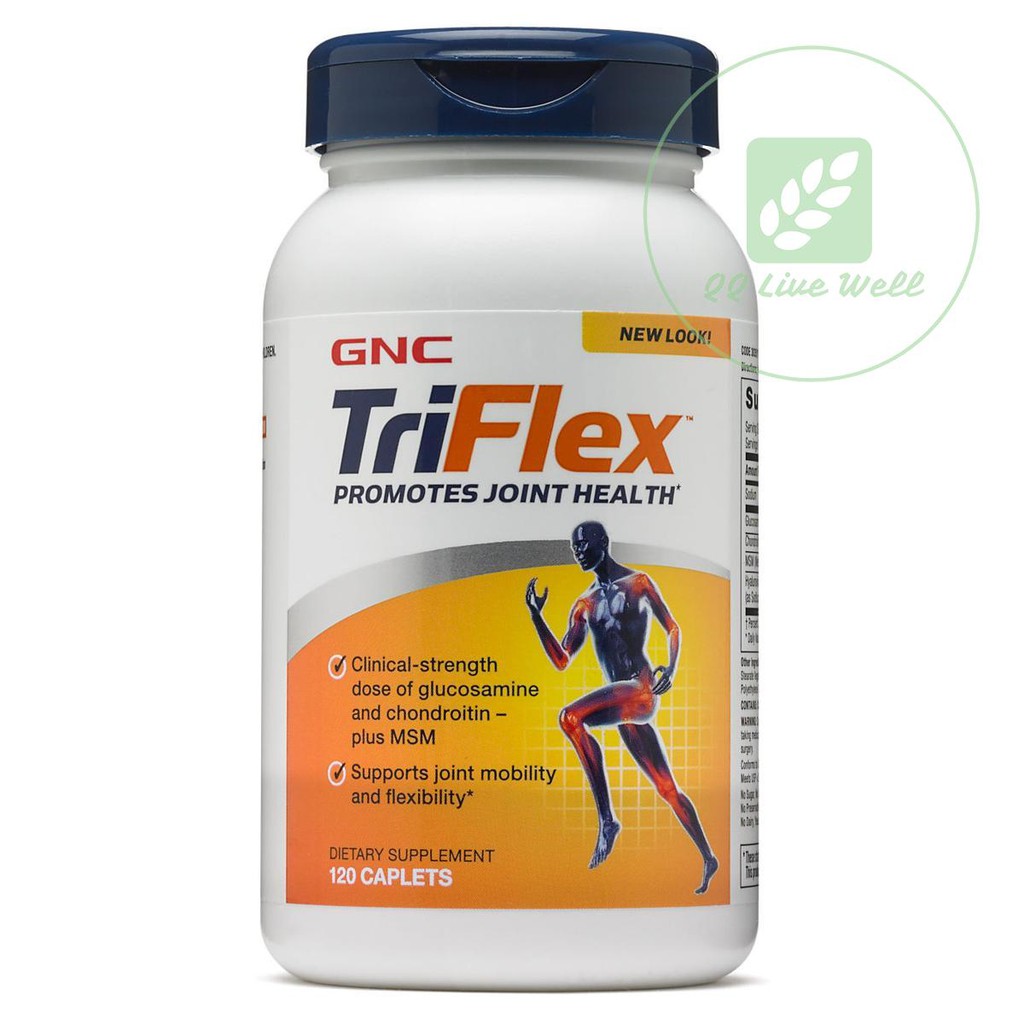 GNC Triflex 120 Caplets Exp Dec 2022 Glucosamine Chondroitin & MSM