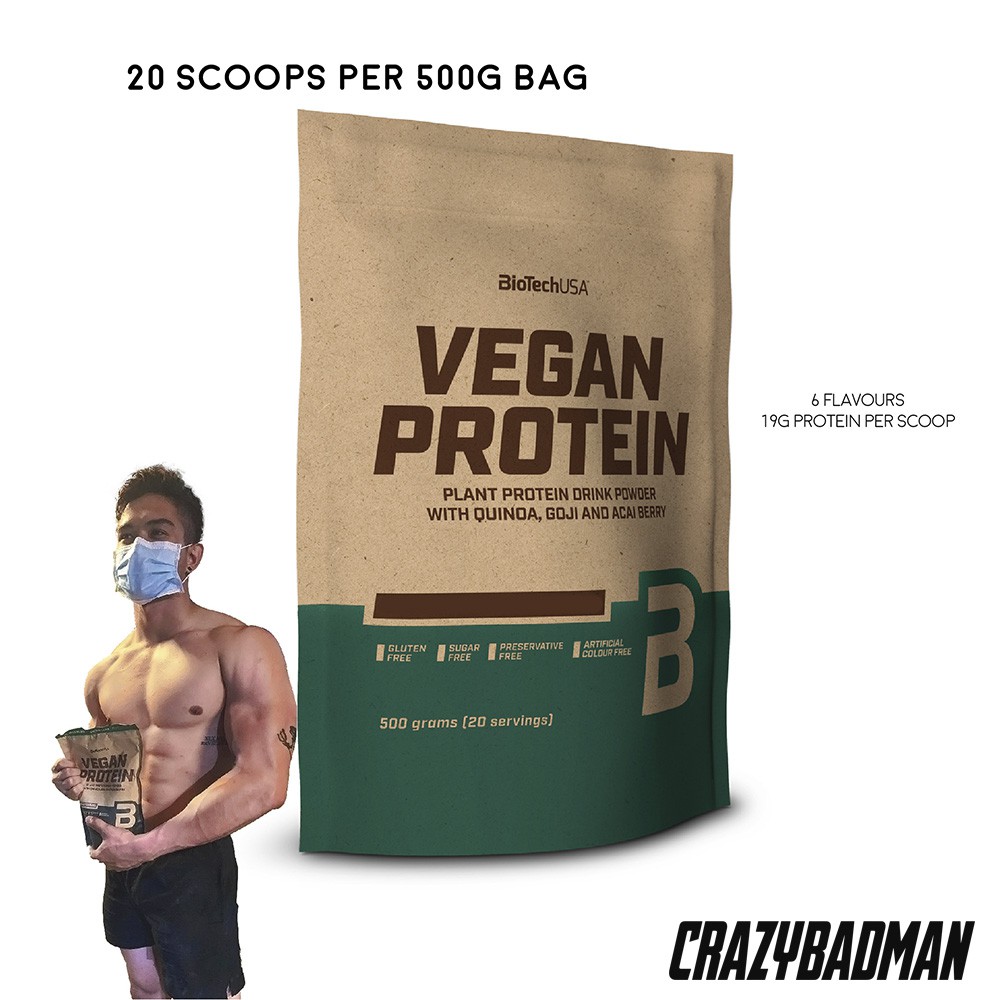 BioTechUSA Vegan Protein (Protein Powder) 500g Shopee Singapore