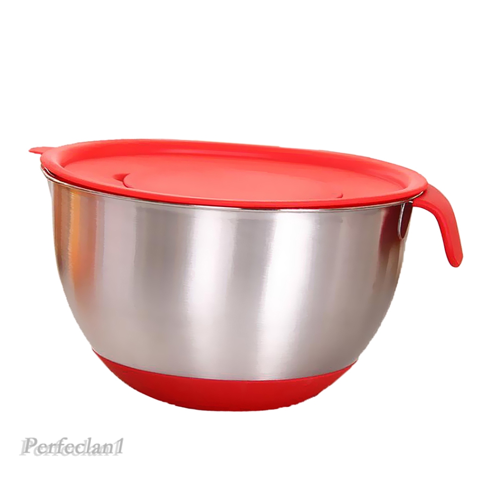Stainless Steel Mixing Bowl & Lid DIY Homemade Cakes with Scale Mark Range Shopee Singapore