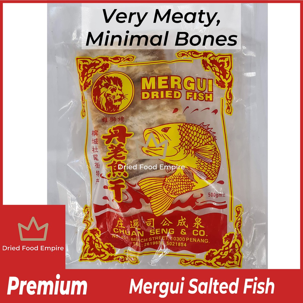 500G Premium Dried Salted Fish Mergui Dried Fish 顶级咸鱼 Shopee Singapore