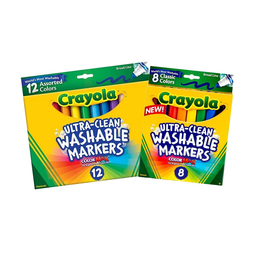 Crayola UltraClean Washable Markers (Broad Line) Shopee Singapore