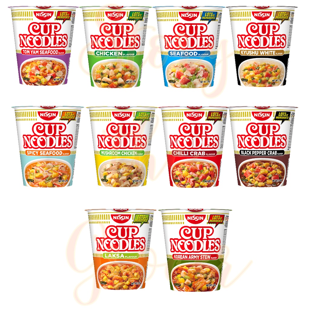 Malaysia] nissin instant cup noodles [ tomyam seafood / chicken