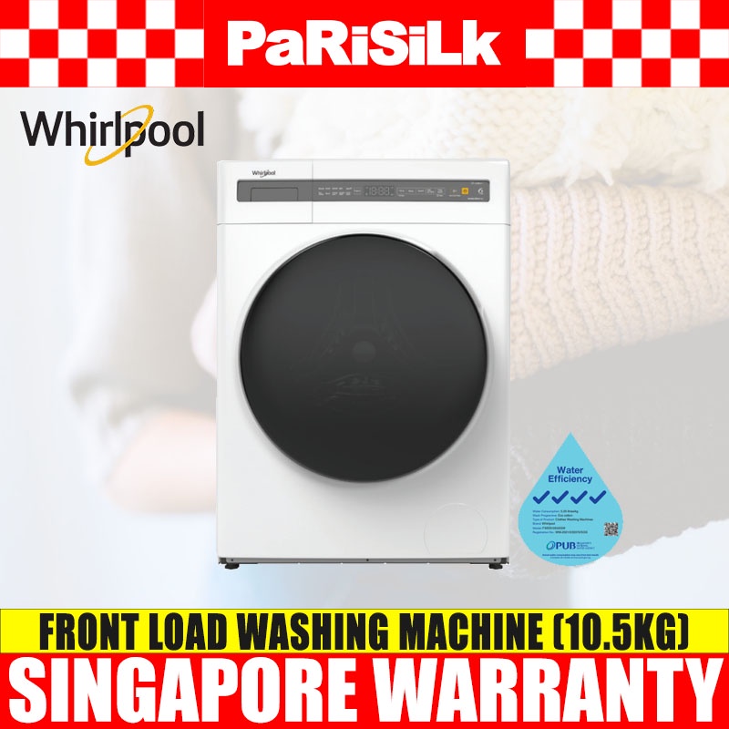 Whirlpool FWEB10502GW Front Load Washing Machine (10.5kg) Shopee Singapore