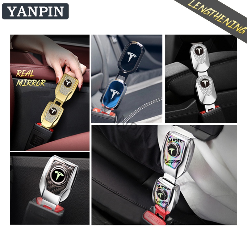 For Tesla Seat Belt Extender Car Seat Belt Buckle Muffler Buckle Car