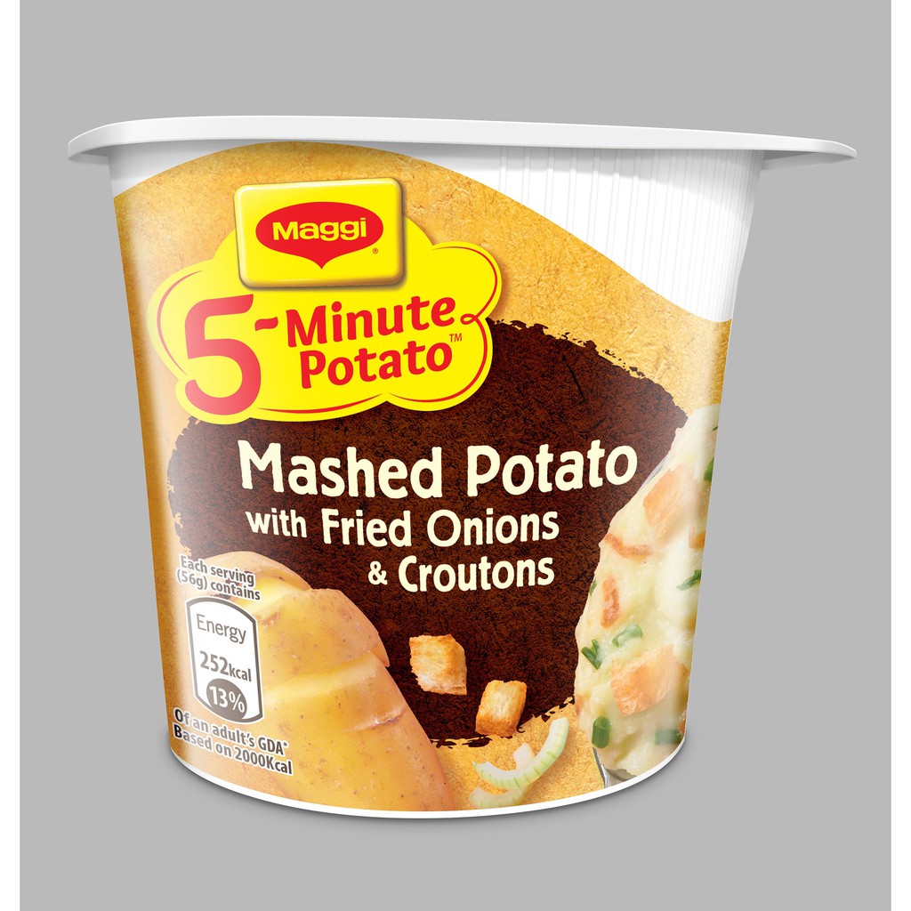 Maggi 5Min Mashed Potato Fried Onions And Croutons Shopee Singapore
