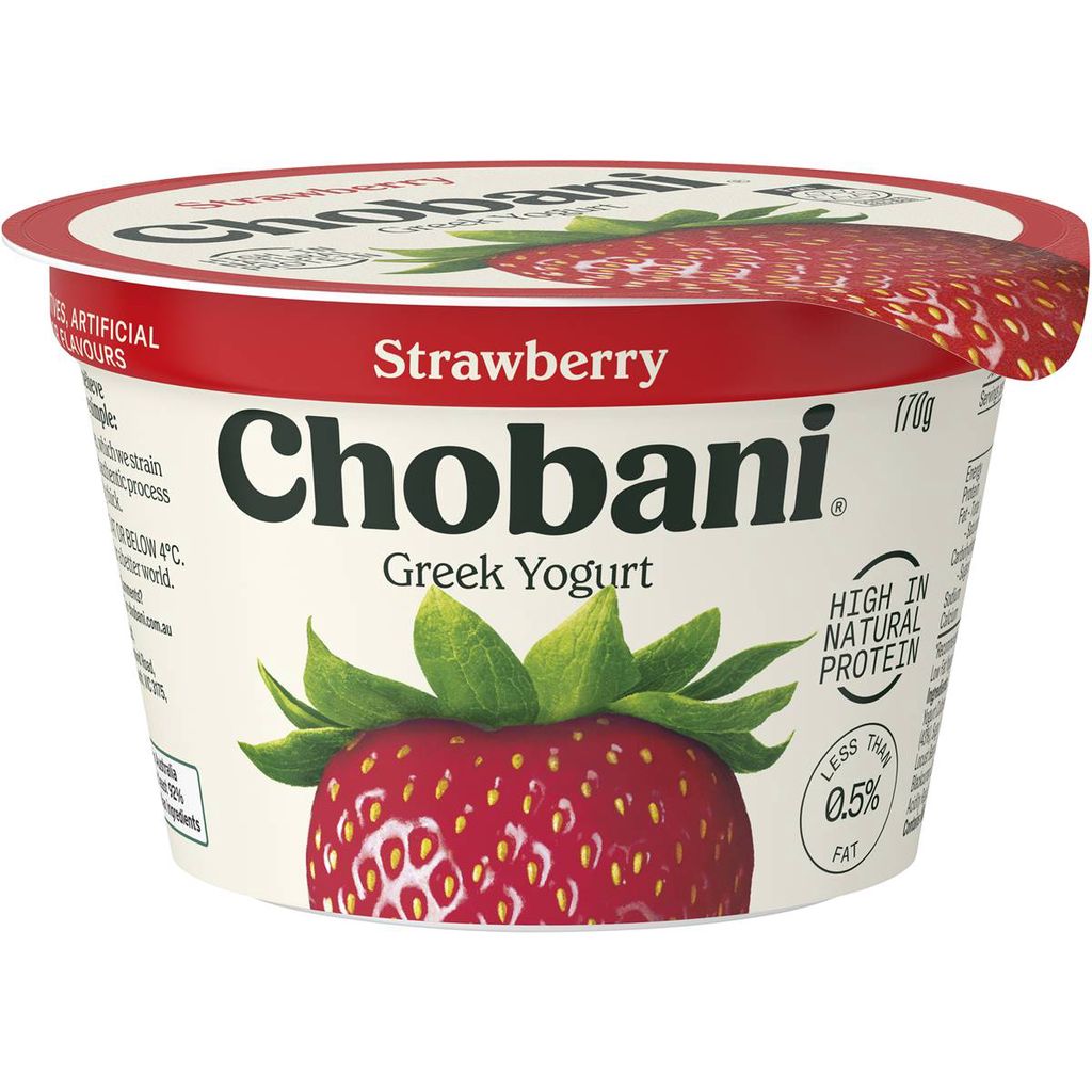 Chobani Greek Yogurt Strawberry 170g Shopee Singapore
