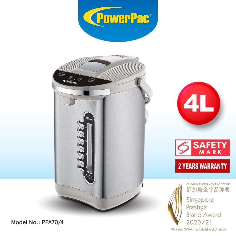 Powerpac Electric Airpot 4L with 2way Dispenser and Reboil (PPA70/4