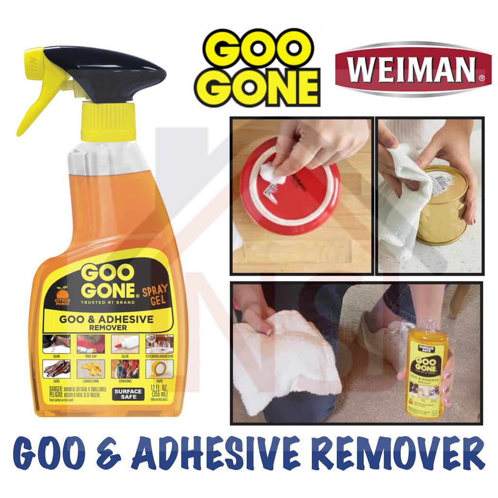 Weiman GOO GONE 2096 Goo and Adhesive Remover Spray Gel/ Sticker