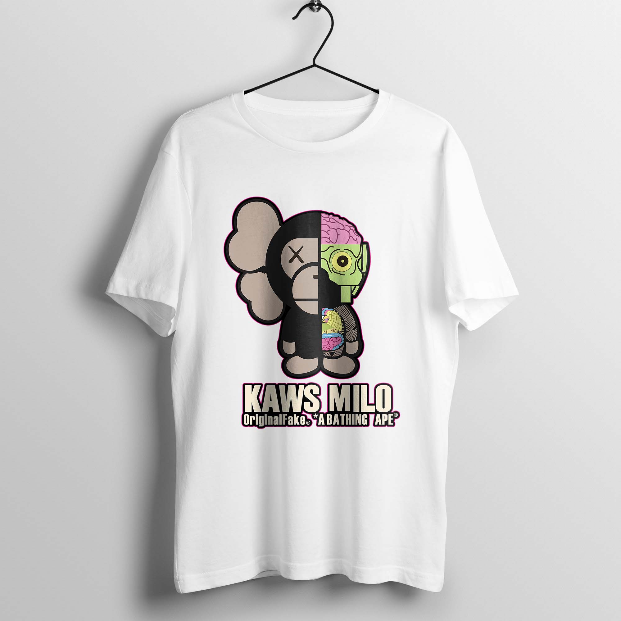 Mytee 100 Cotton T Shirt Kaws Milo Printed Loose Cotton Oversized T