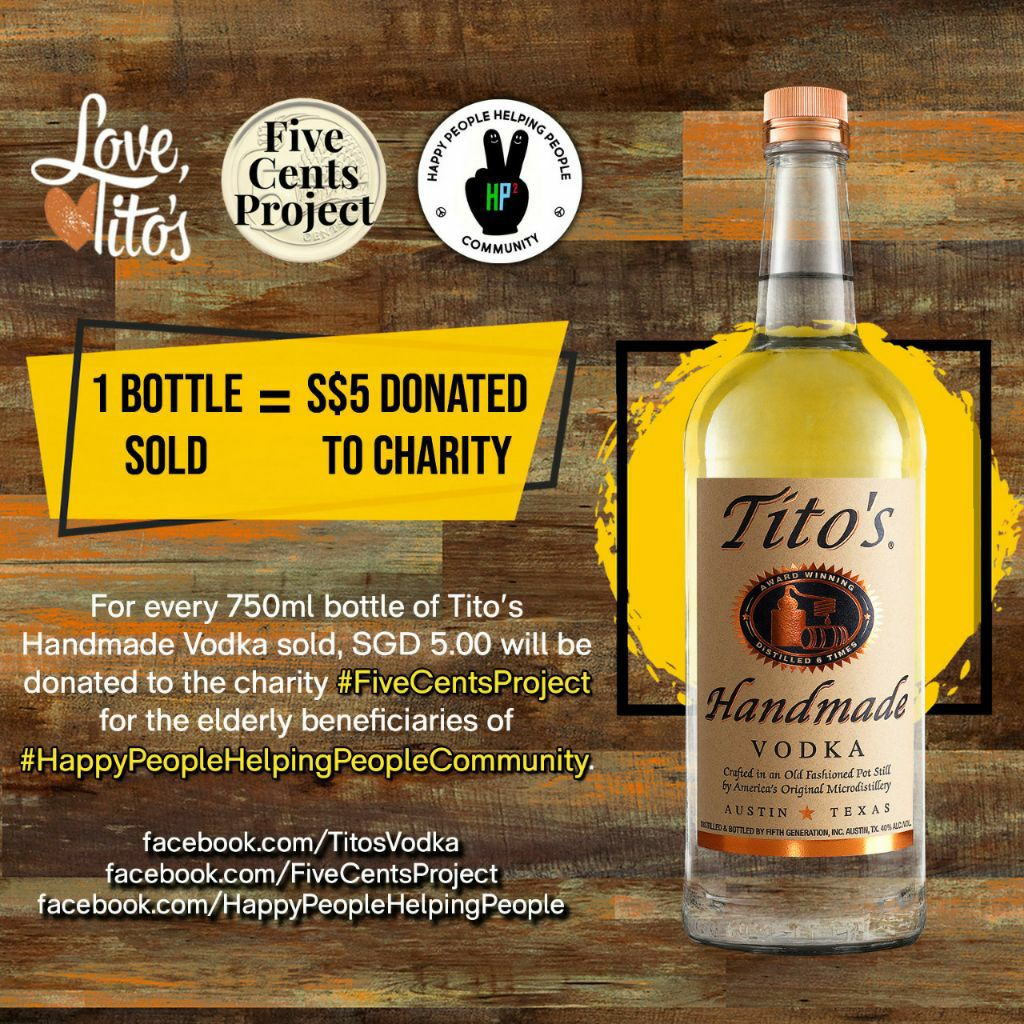 Tito's Handmade Vodka (Glass Bottle) 750 mL 40 Percent ABV Shopee