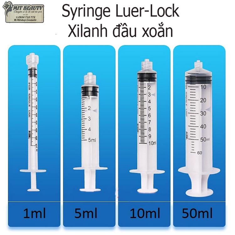 Box Of 100 LuerLock Twisted Cylinder Syringe Syringe Syringe Saving