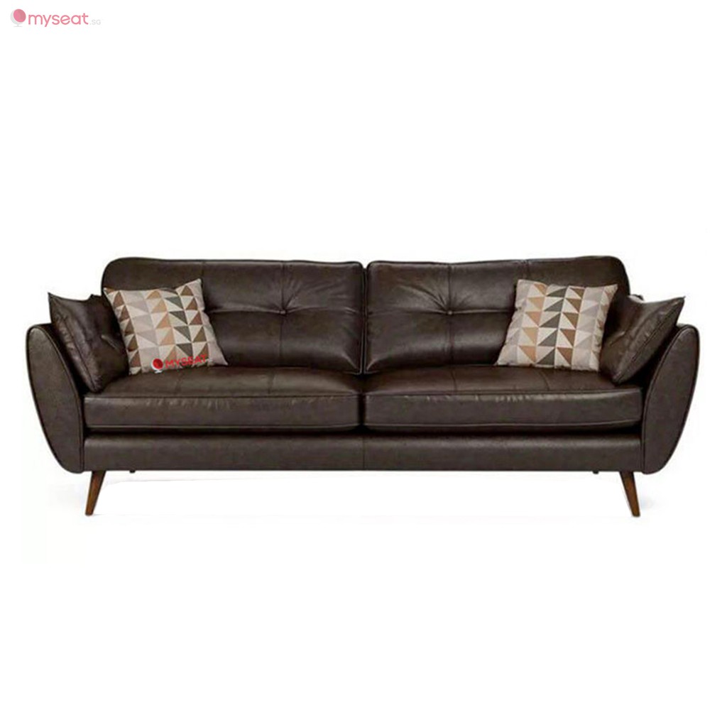 Genuine Leather Sofa Singapore Baci Living Room