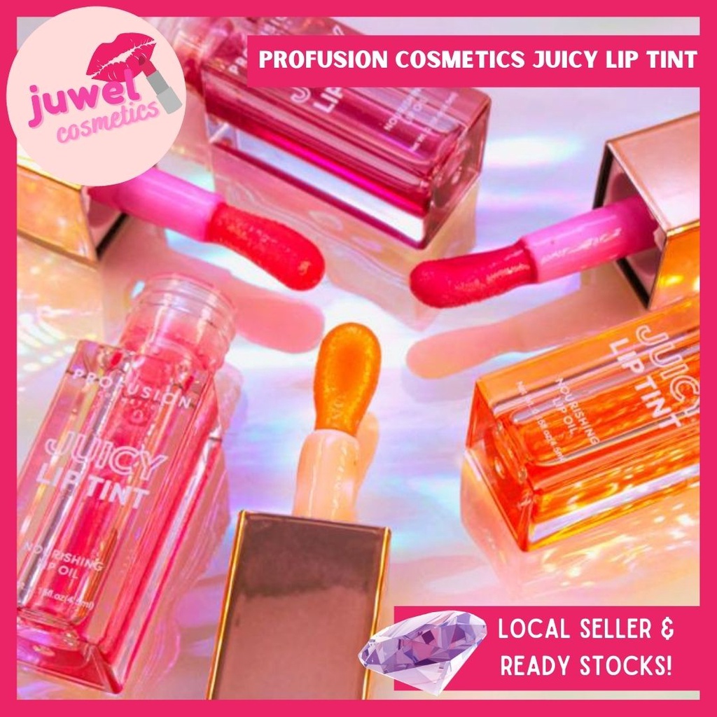 Profusion Cosmetics Juicy Lip Tint (Glossy & Nourishing Lip Oil) Shopee Singapore