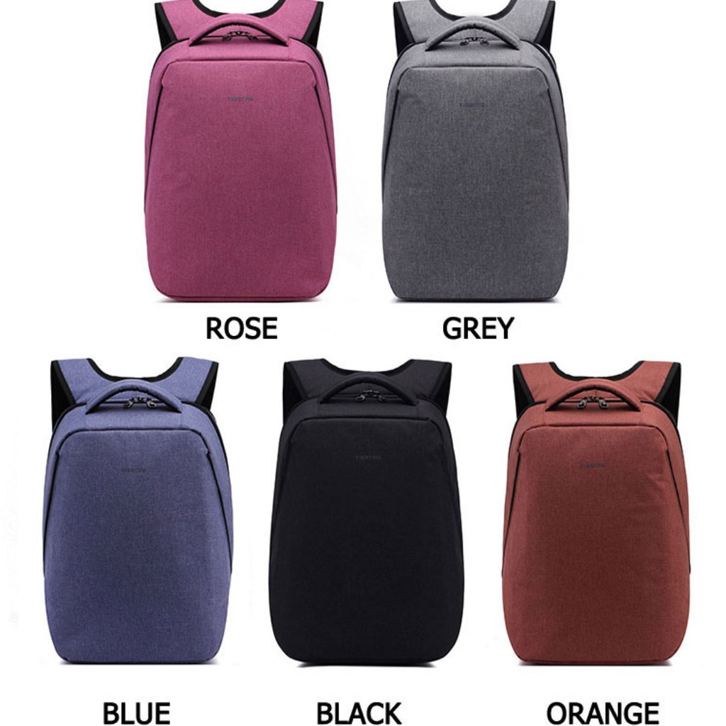 TIGERNU 100 Authentic USB Laptop Backpack waterproof Rucksack Shopee Singapore
