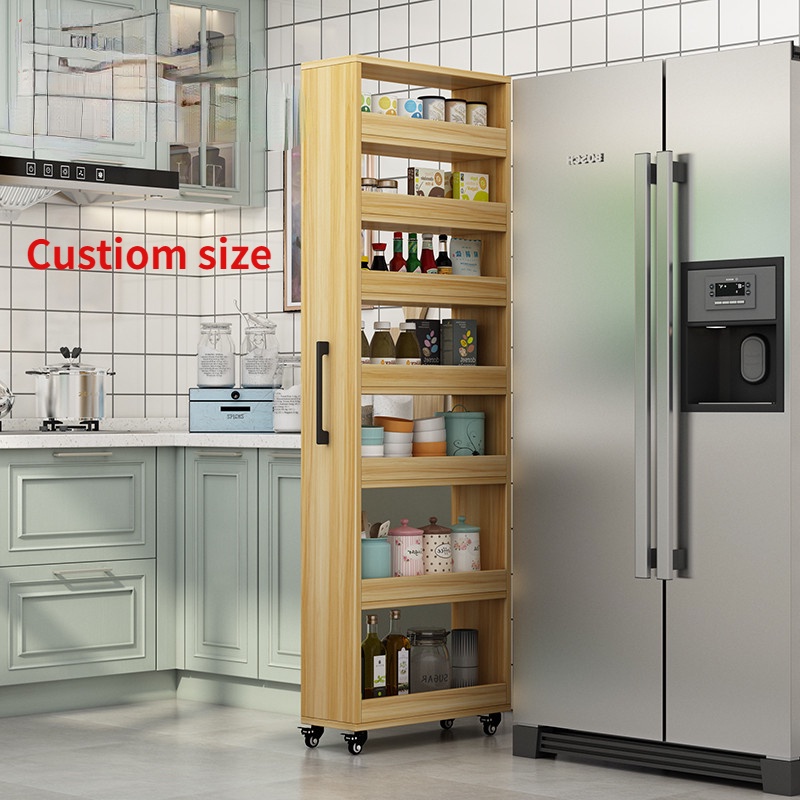 LHSG Kitchen Refrigerator Gap Storage Side Rack Pull