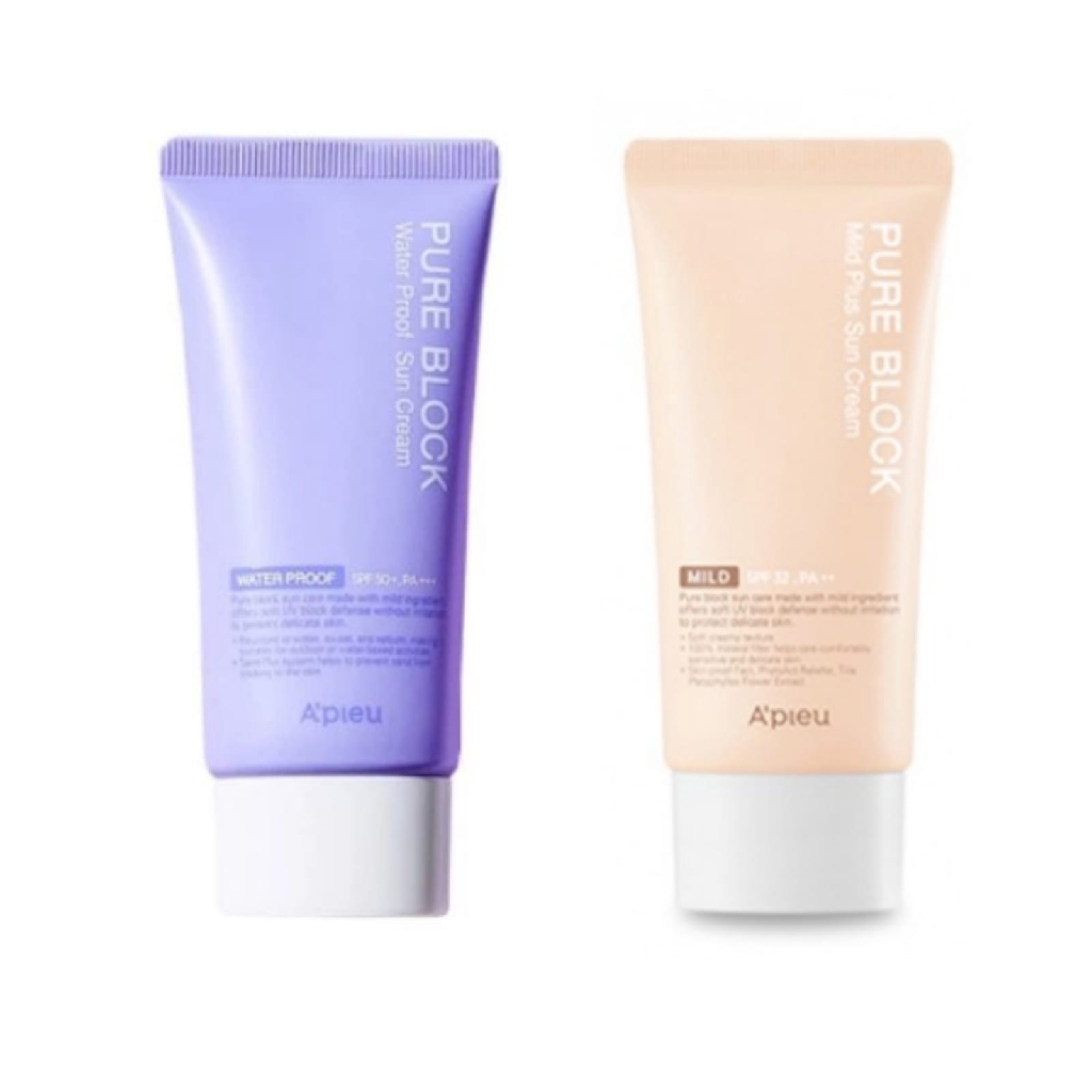 Apieu Pure Block Water Proof Sun Cream SPF50+ PA+++ / Pure