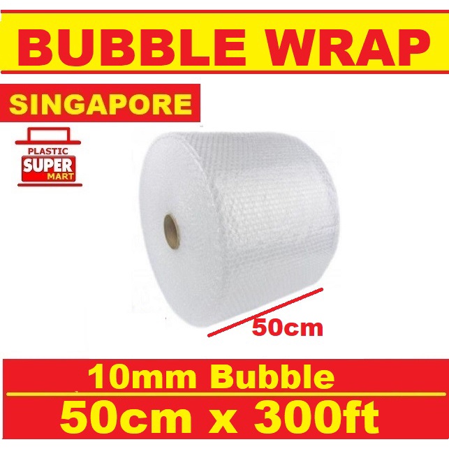 Bubble Wrap Packaging Roll 【50cm x 91M】Air Bubblewrap Padded Poly