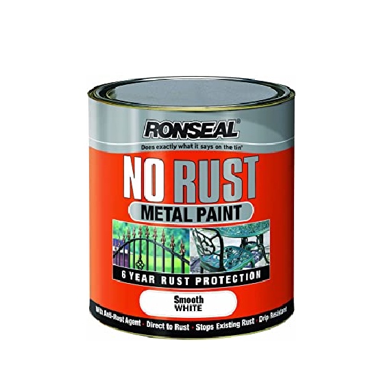 RONSEAL NO RUST METAL Paint SMOOTH WHITE 250ML Shopee Singapore