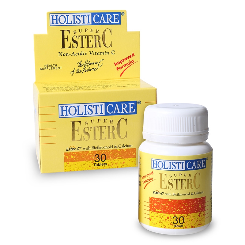 HolistiCare Ester C NonAcidic Vitamin C (30 Tablets) Shopee Singapore