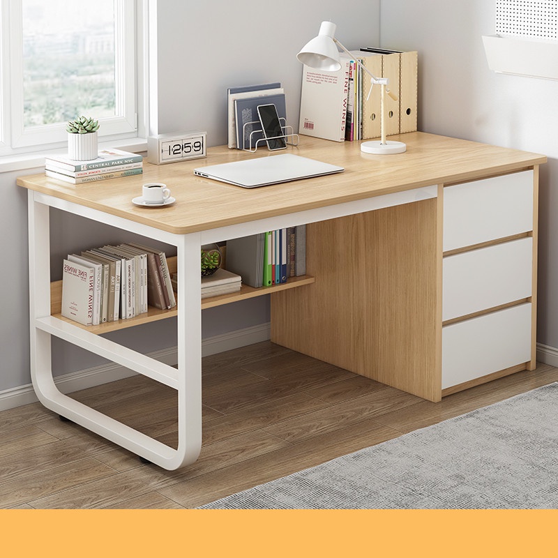 YSSH Study table With Drawer Household Computer table Student Economic