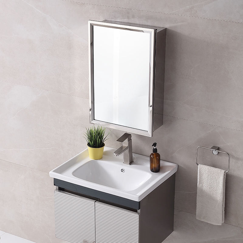 Thickened stainless steel bathroom mirror bathroom bathroom