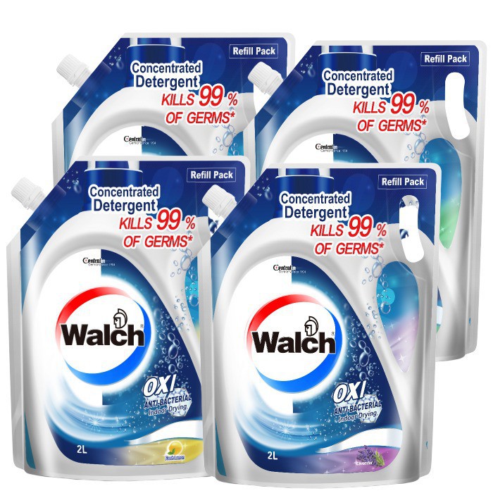 Walch Oxi Clean Antibacterial Concentrated Laundry Detergent Refill 2L