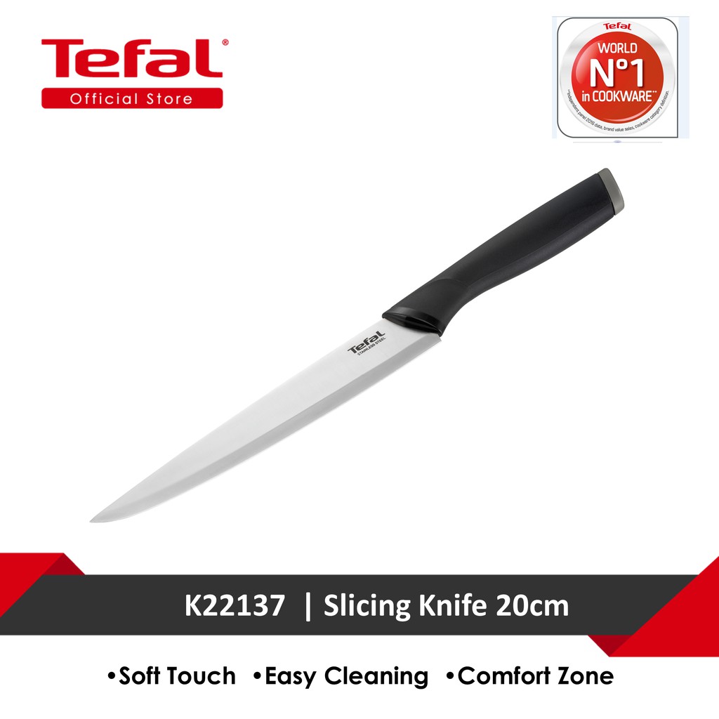 Tefal Comfort Slicing Knife 20cm with Cover K22137 Shopee Singapore