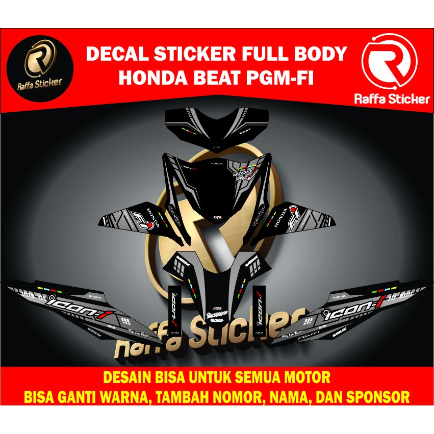 Decal MOTOR BEAT PGM FI DECAL Stickers BEAT PGM FI DECAL Stickers BEAT