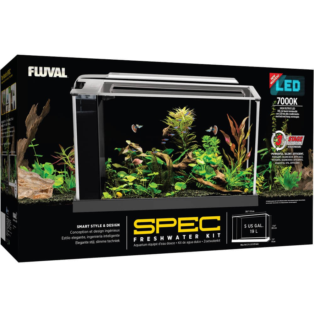 Fluval Spec Aquarium Tank Kit 19L (5 US Gal) BLACK Shopee Singapore