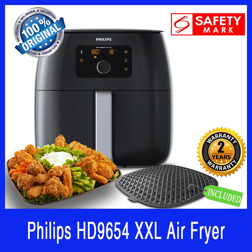Philips HD9654 XXL Air Fryer. **Grill Pan Tray Attachment Included