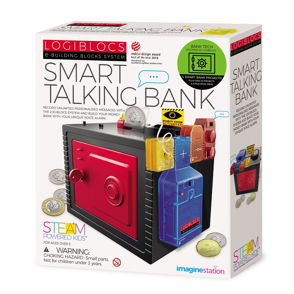 Logiblocs Smart Talking Bank Imagine Station STEAM Educational