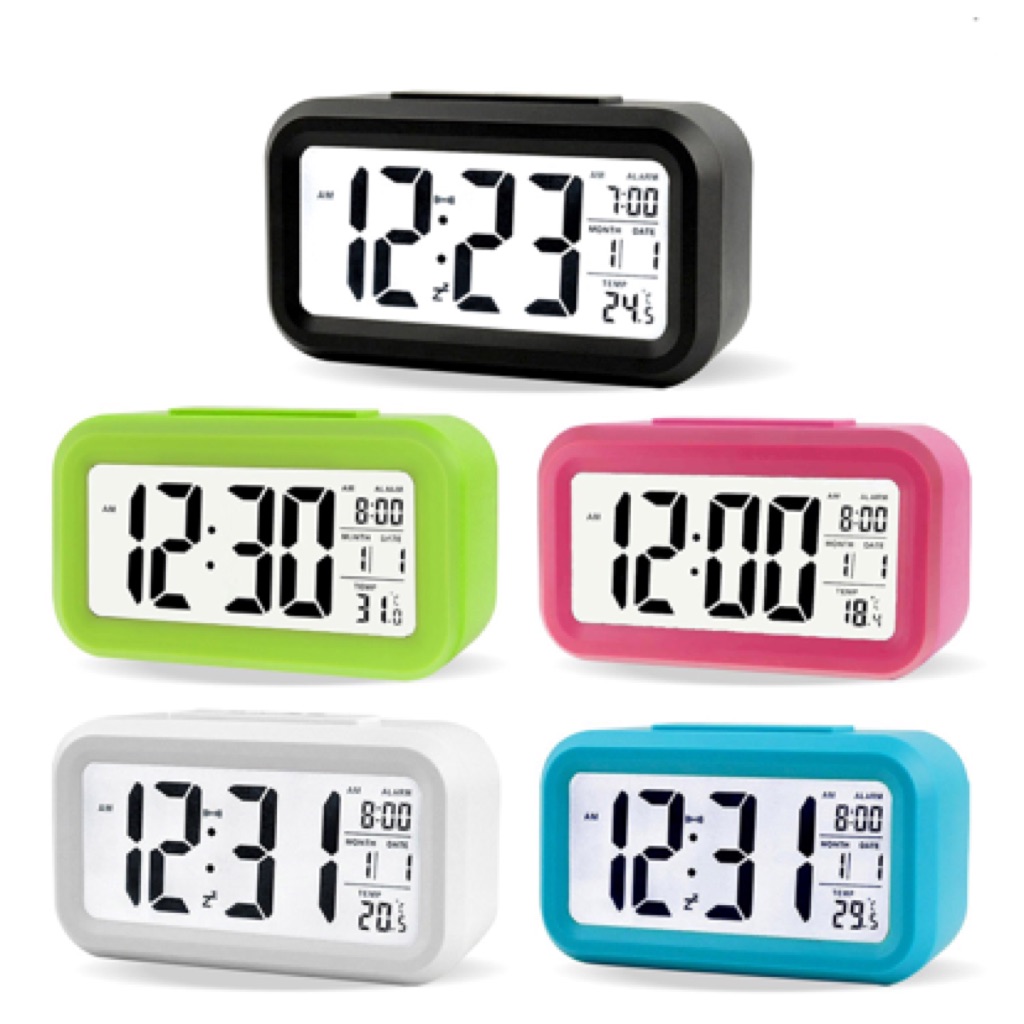 ★SG Ready Stock★5.3inch Smart Simple and Silent LED Digital Alarm Clock